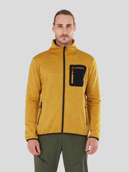 Fundango Jefferson Fleece Jacket for men in orange 2