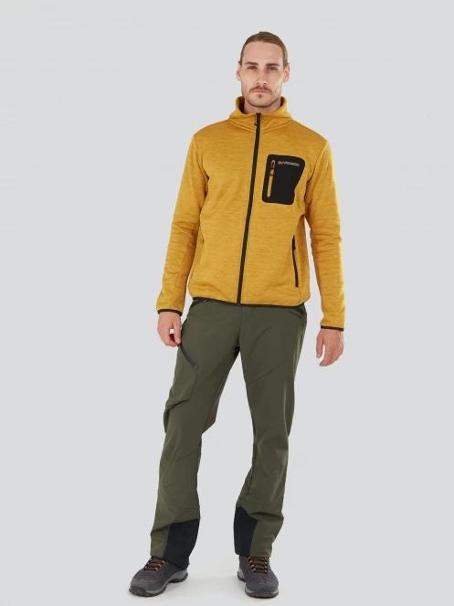 Fundango Jefferson Fleece Jacket for men in orange 4