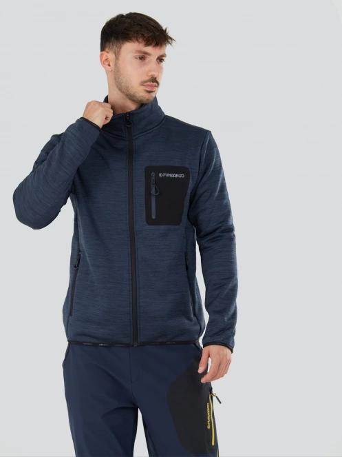 Fundango Jefferson Fleece Jacket for men in blue 2