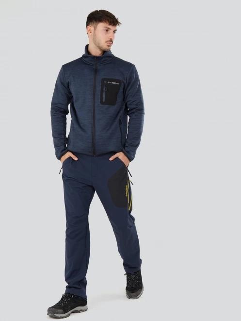 Fundango Jefferson Fleece Jacket for men in blue 4