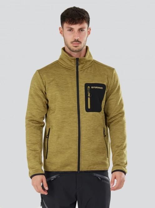 Fundango Jefferson Fleece Jacket for men in green 2
