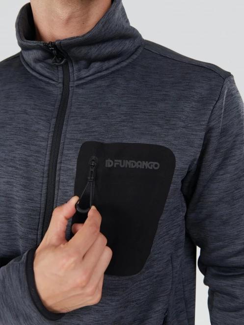 Fundango Jefferson Fleece Jacket for men in grey 6