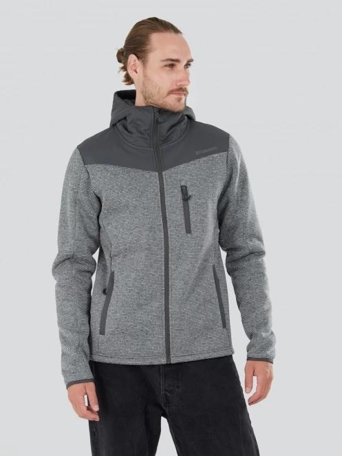 Fundango Ashford Insulated Fleece Jacket for men in grey 2
