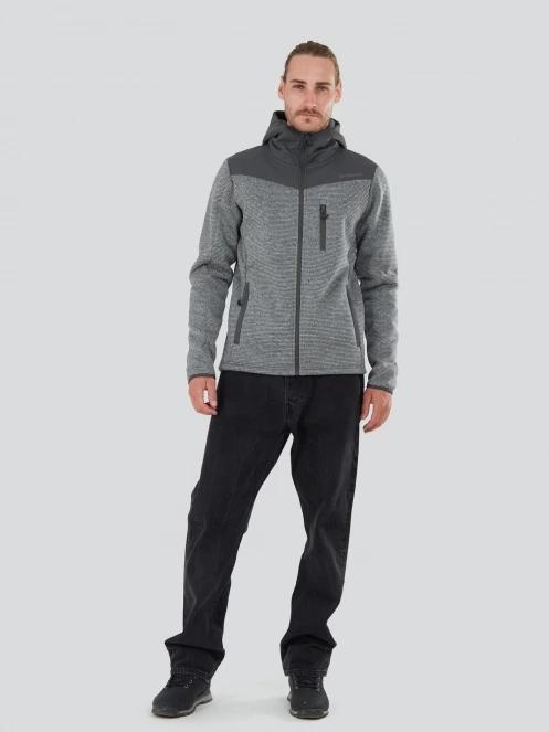 Fundango Ashford Insulated Fleece Jacket for men in grey 4