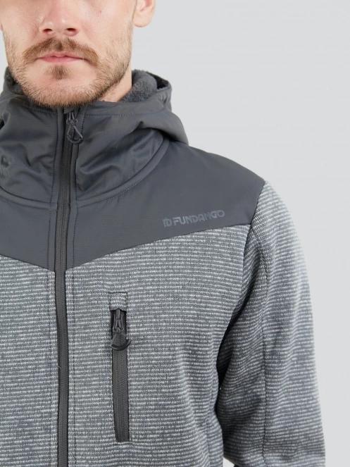 Fundango Ashford Insulated Fleece Jacket for men in grey 5