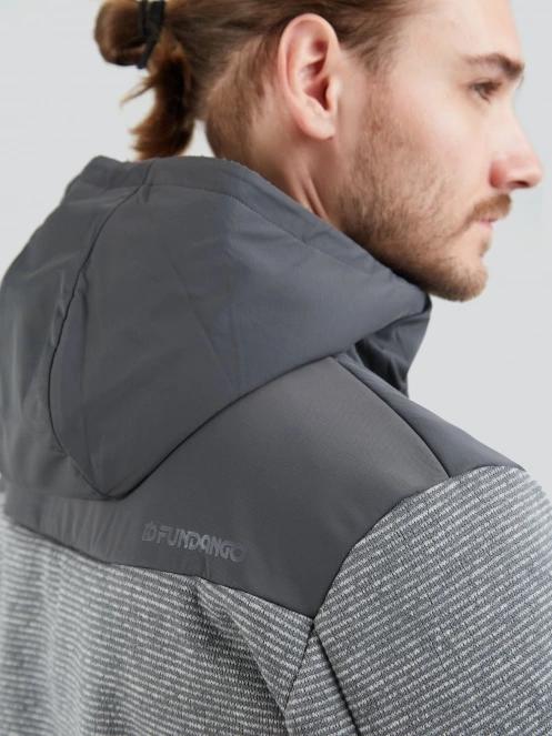 Fundango Ashford Insulated Fleece Jacket for men in grey 6