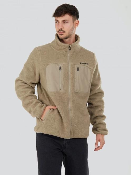 Fundango Haven Hybrid Jacket for men in sand 5