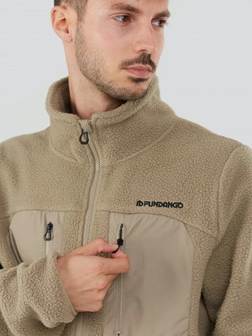 Fundango Haven Hybrid Jacket for men in sand 6