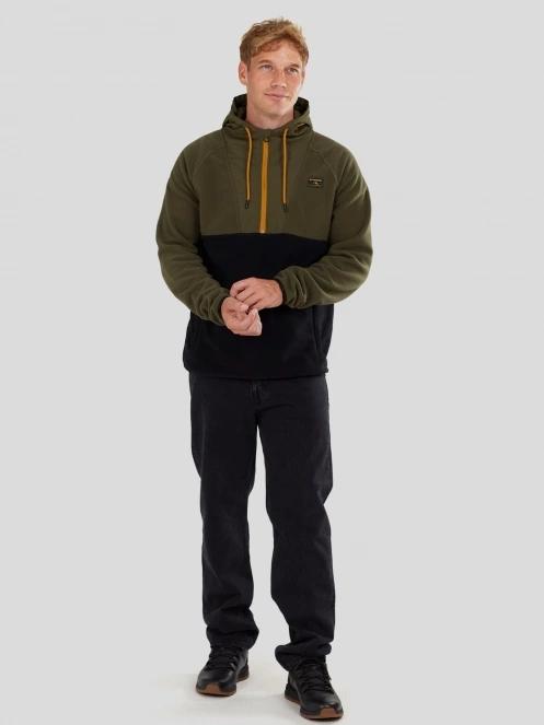 Fundango Carlos Fleece Pullover for men in green 4