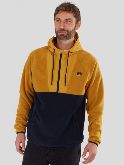 Fundango Carlos Fleece Pullover for men in yellow 2