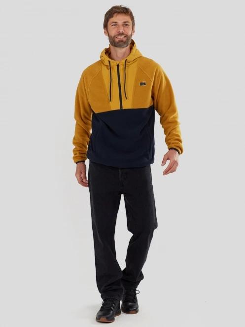 Fundango Carlos Fleece Pullover for men in yellow 4