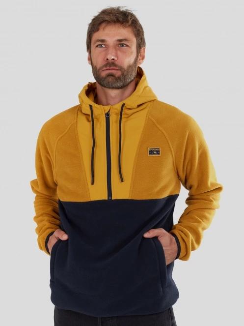 Fundango Carlos Fleece Pullover for men in yellow 5