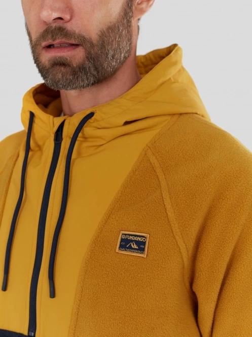 Fundango Carlos Fleece Pullover for men in yellow 6