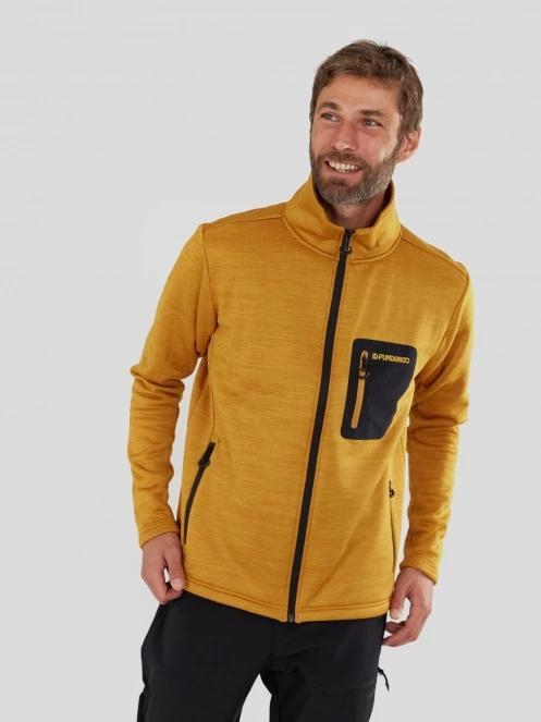 Fundango Revolution Fullzip Fleece for men in yellow 5