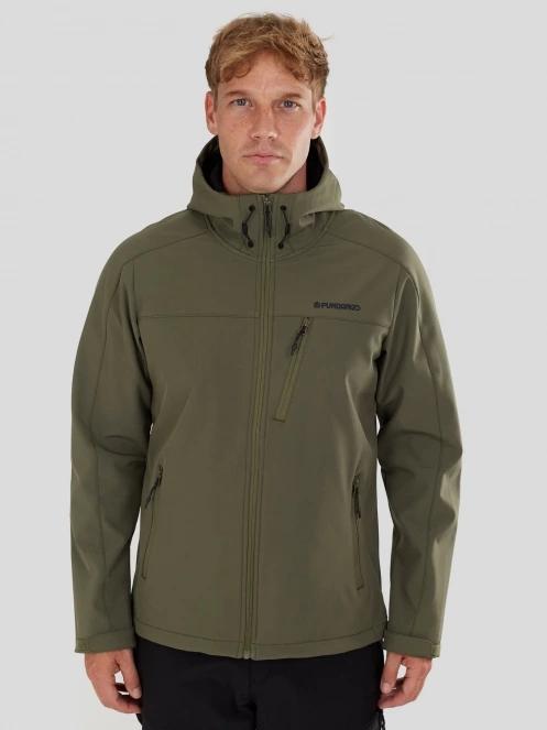 Fundango Fairbanks Softhsell Jacket for men in oliv 2
