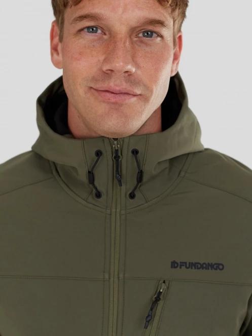Fundango Fairbanks Softhsell Jacket for men in oliv 8