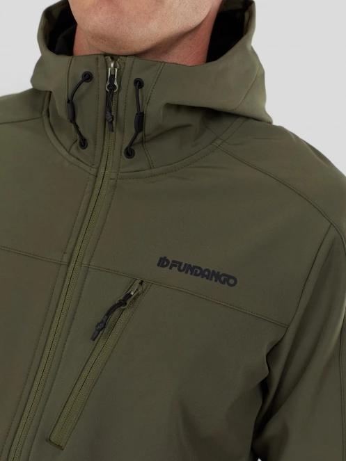 Fundango Fairbanks Softhsell Jacket for men in oliv 9