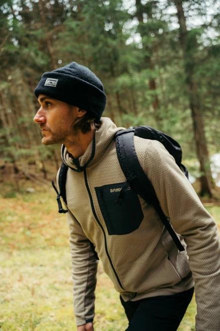Fundango Nagano Full Zip Hoodie for men in sand 8