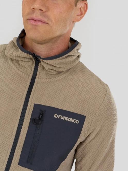 Fundango Nagano Full Zip Hoodie for men in sand 6