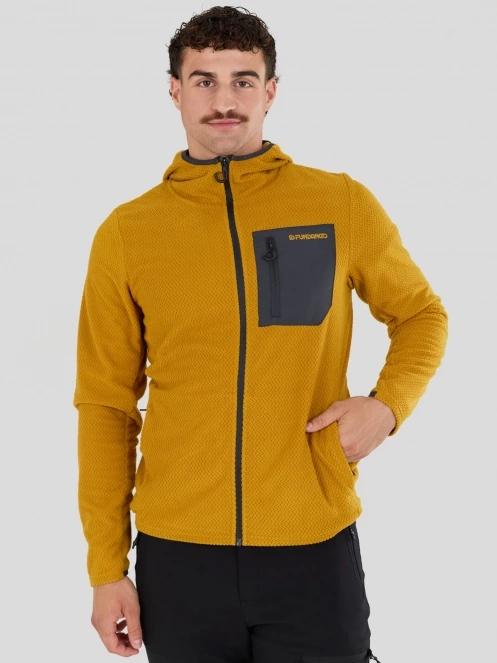 Fundango Nagano Full Zip Hoodie for men in yellow 6