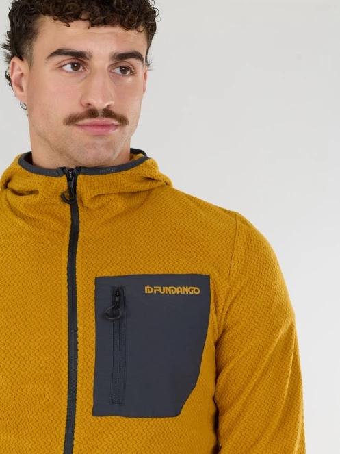 Fundango Nagano Full Zip Hoodie for men in yellow 7
