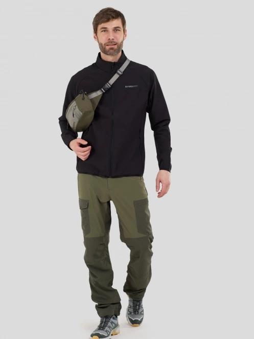 Fundango Ocean Hybrid Fleece for men in black 5