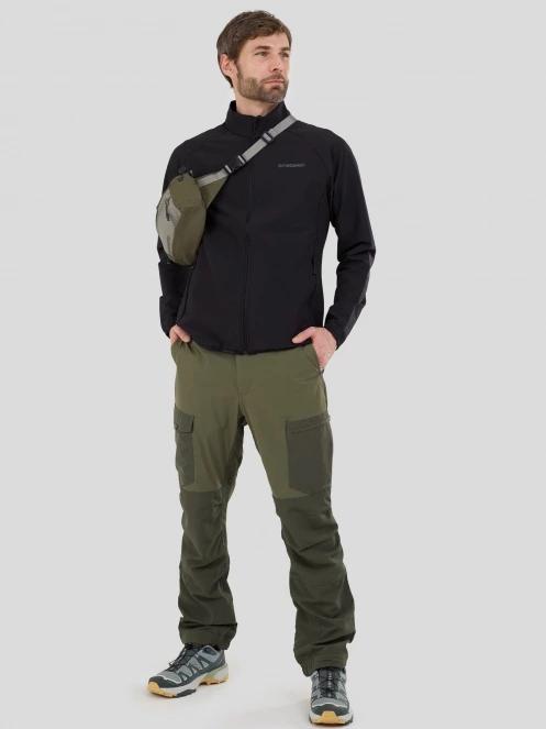 Fundango Ocean Hybrid Fleece for men in black 6