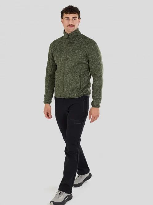 Fundango Cruz Knit Fleece Jacket for men in oliv 5