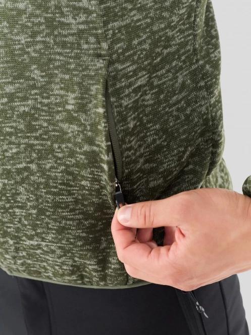 Fundango Cruz Knit Fleece Jacket for men in oliv 7
