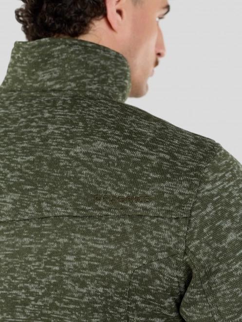 Fundango Cruz Knit Fleece Jacket for men in oliv 9
