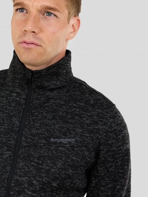 Fundango Cruz Knit Fleece Jacket for men in grey 5