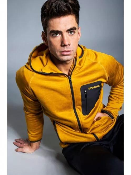 Fundango HERMON Hooded Fleece for men in orange 2