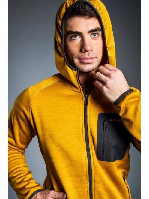 Fundango HERMON Hooded Fleece for men in orange 4