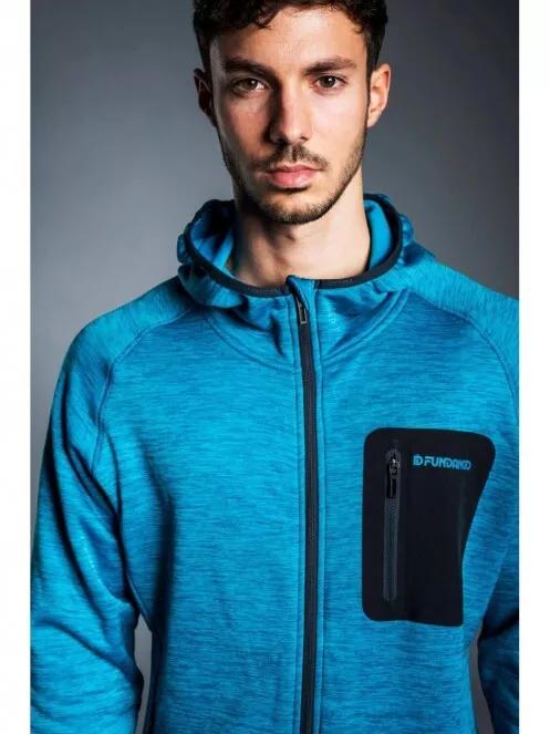 Fundango HERMON Hooded Fleece for men in blue 4