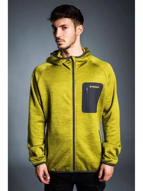 Fundango HERMON Hooded Fleece for men in oliv 2
