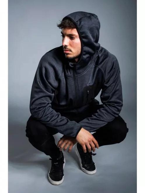 Fundango HERMON Hooded Fleece for men in black 3
