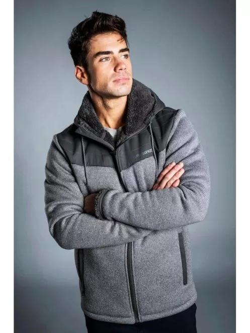Fundango ASHFORD Insulated Fleece Jacket for men in grey 2