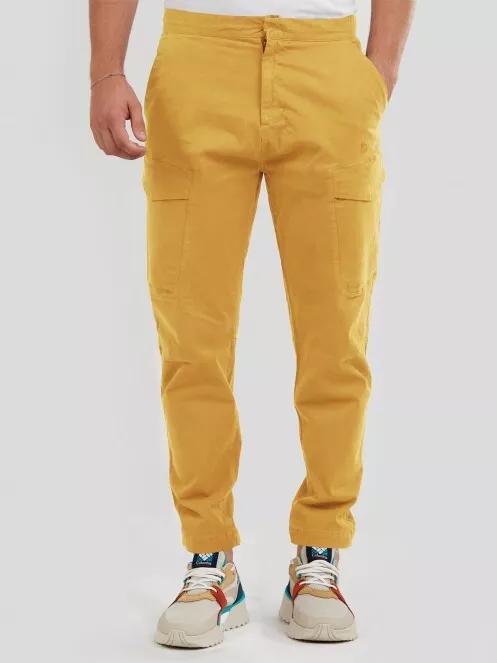 Yellow combat trousers top
