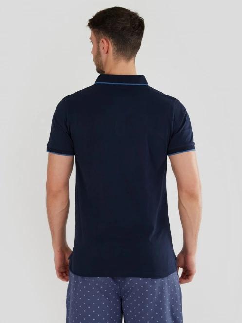 Fundango Incognito Mono Poloshirt for men in dark blue 3