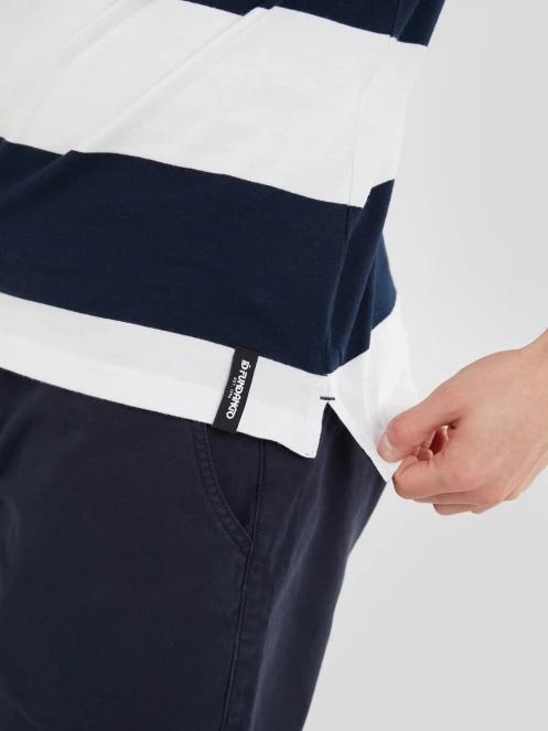Fundango Incognito Stripe Poloshirt for men in dark blue 6