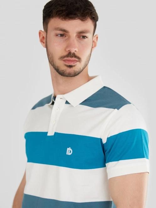 Fundango Incognito Stripe Poloshirt for men in green 5