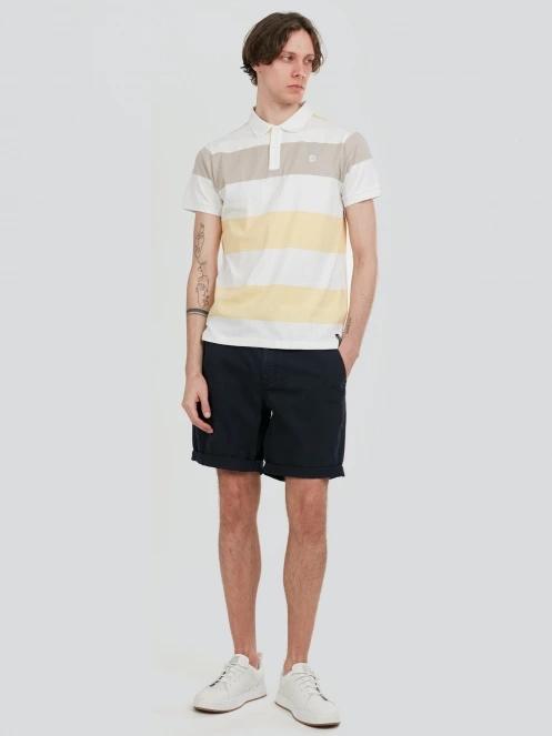 Fundango Incognito Stripe Poloshirt for men in yellow 4
