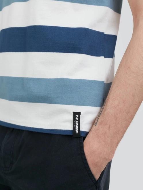 Fundango Incognito Stripe Poloshirt for men in red 7
