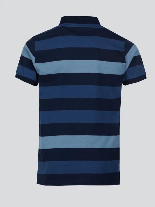Fundango Incognito Stripe Poloshirt for men in dark blue 8