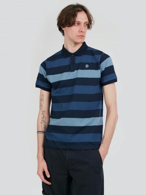 Fundango Incognito Stripe Poloshirt for men in dark blue 2