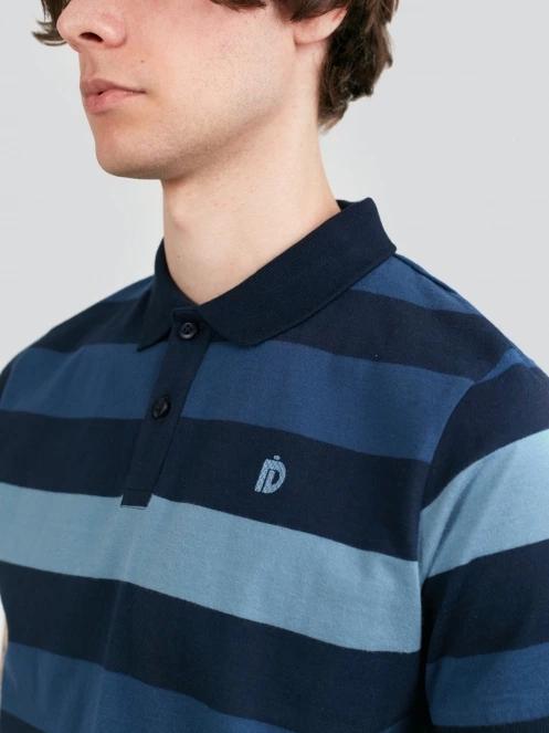 Fundango Incognito Stripe Poloshirt for men in dark blue 5