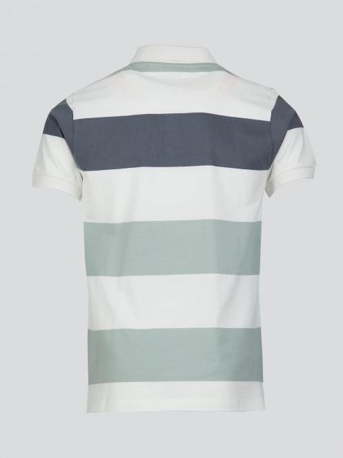 Fundango Incognito Stripe Poloshirt for men in green 7