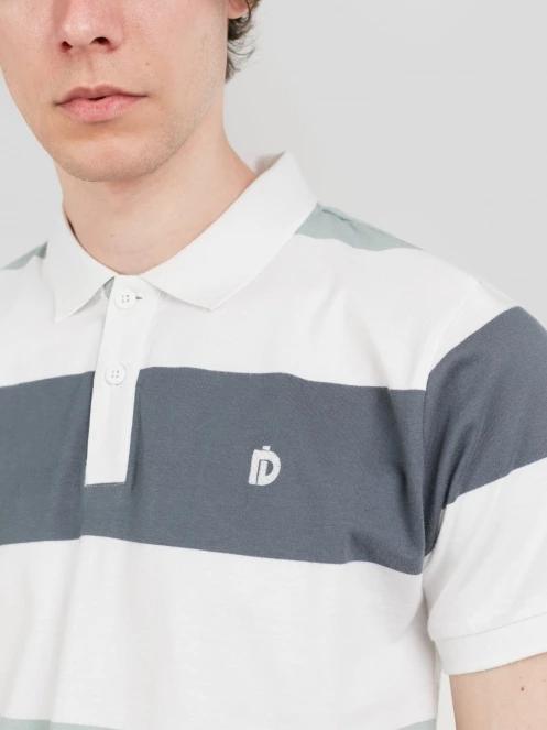 Fundango Incognito Stripe Poloshirt for men in green 5