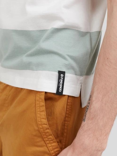 Fundango Incognito Stripe Poloshirt for men in green 6