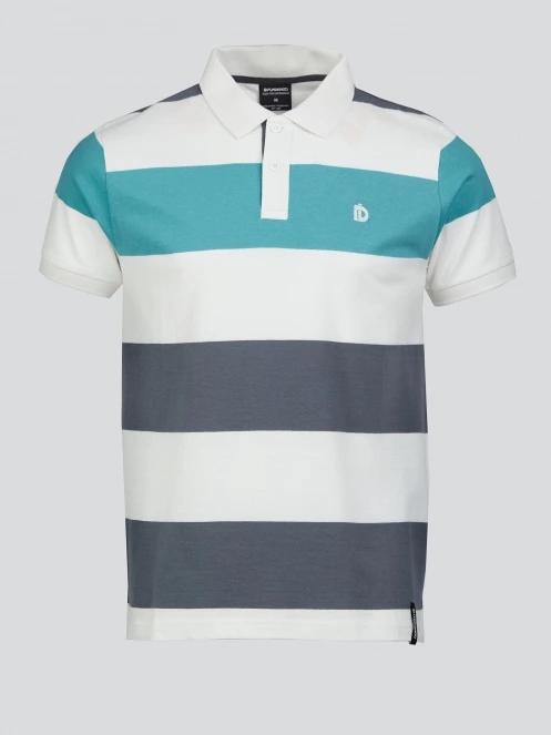 Fundango Incognito Stripe Poloshirt for men in green 7